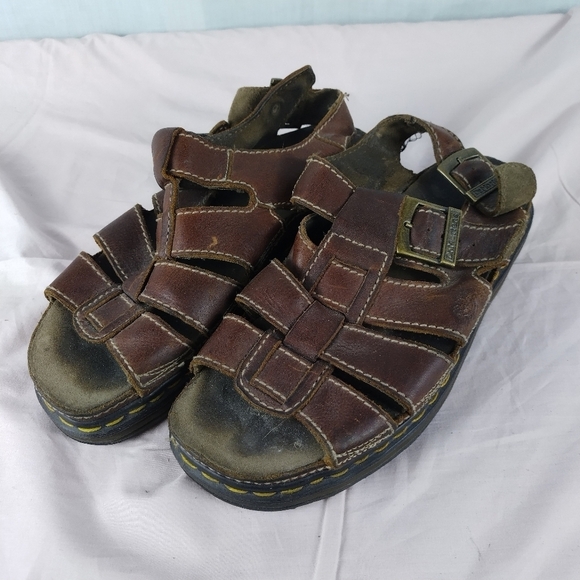 Vtg Dr Martens Men\'s Size 11  Platform Leather Sandals England Summer Wear main image 6